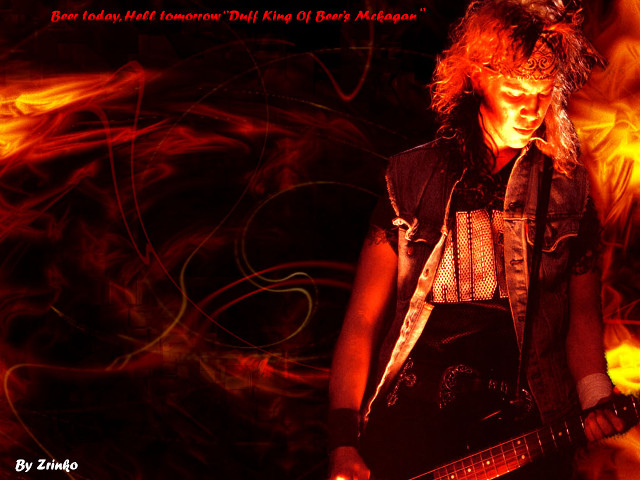 Man guitar fire background caption free wallpaper for desktop - medium preview image