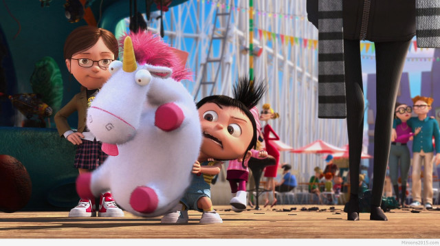 Cartoon character riding unicorn man free wallpaper for desktop - medium preview image