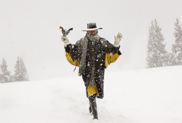 Man hat coat snow hands free wallpaper for desktop - medium preview image