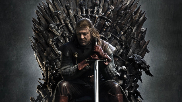 Man sitting iron throne sword #2 free wallpaper for desktop - medium preview image