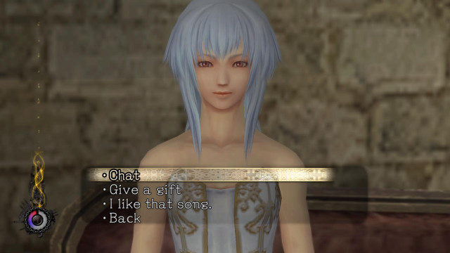 Blue hair white dress video free wallpaper for desktop - medium preview image