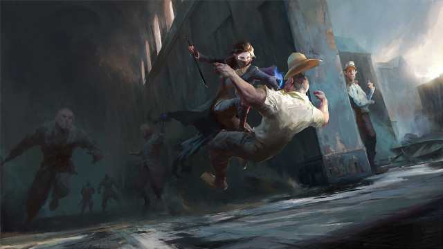 Man falling building hat people free wallpaper for desktop - medium preview image