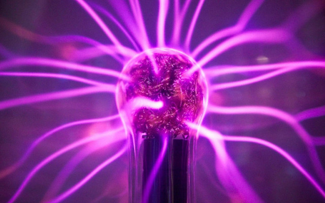 Purple vase glowing energy laser free wallpaper for desktop - medium preview image