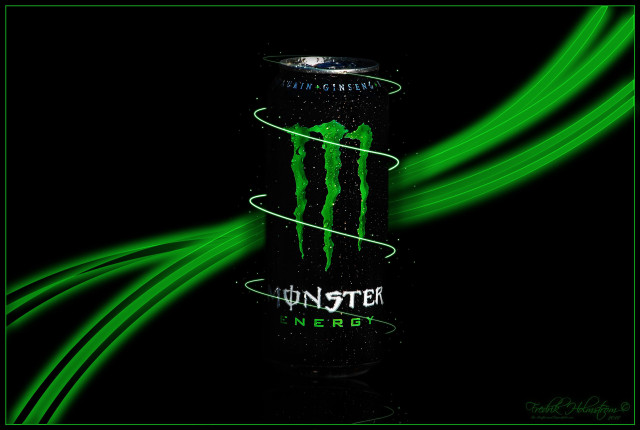 Monster energy drink green streaks free wallpaper for desktop - medium preview image