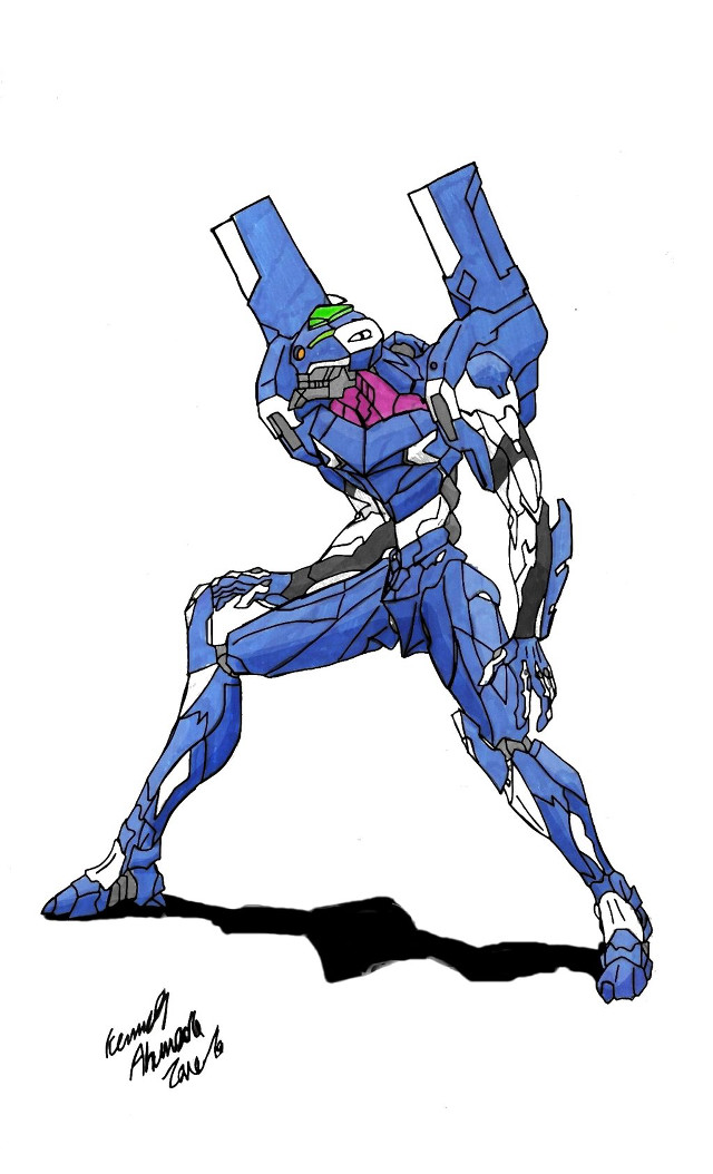 Robot running pink ball green free wallpaper for mobile - medium preview image