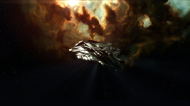 Spaceship star wars smoke clouds free wallpaper for desktop - medium preview image