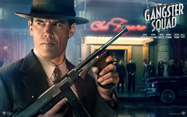 Gangster squad 2 man holding free wallpaper for desktop - medium preview image