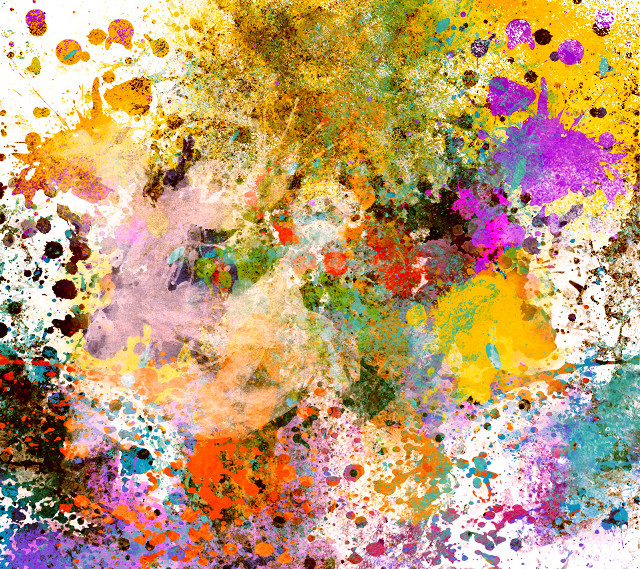 Vibrant colorful splatter art painting free wallpaper for tablet - medium preview image
