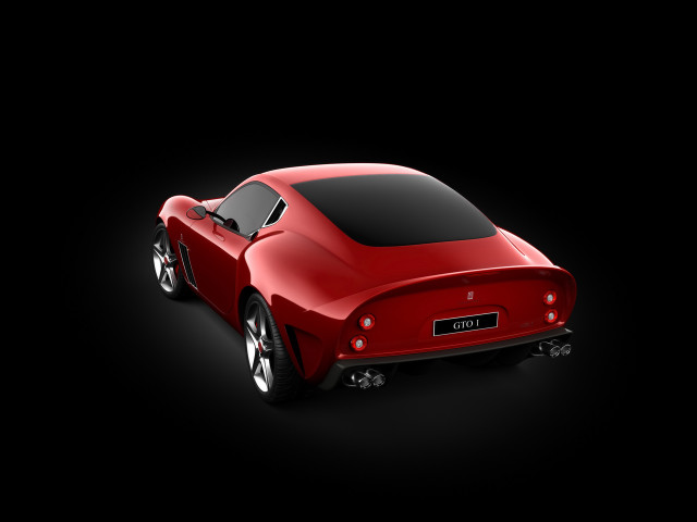 Red sports car dark room #4 free wallpaper for desktop - medium preview image