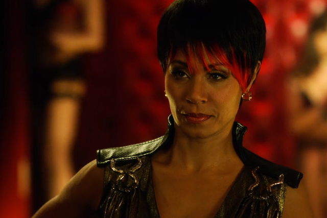 Redhair blacktop stage afrofuturism portrait free wallpaper for desktop - medium preview image