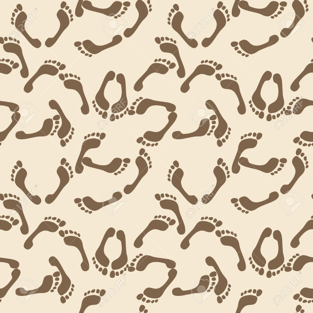 Footprints pattern beige background stock free wallpaper for tablet - medium preview image