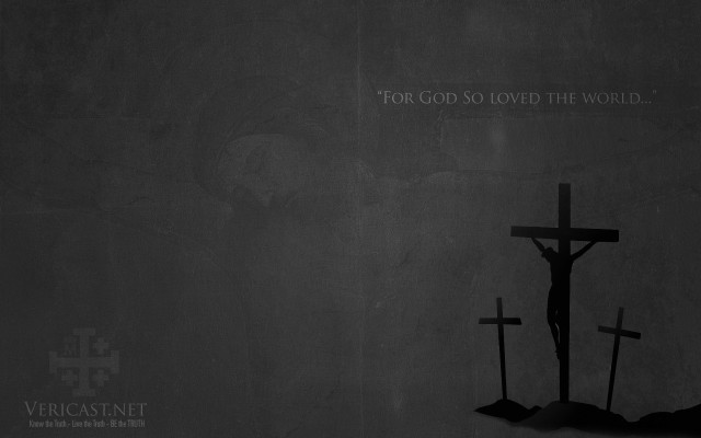 Cross crucifix wall message black free wallpaper for desktop - medium preview image