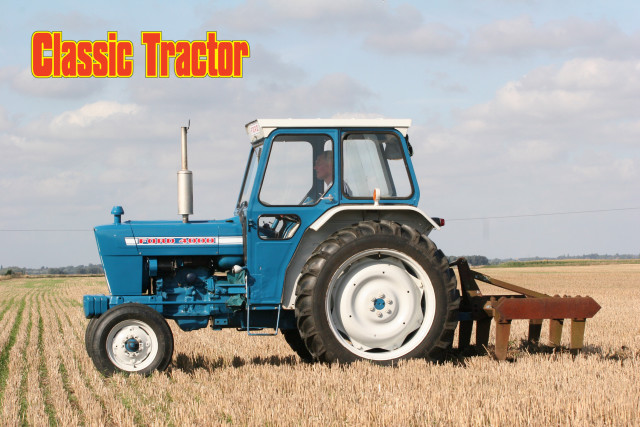 Classic tractor field plow blue free wallpaper for desktop - medium preview image