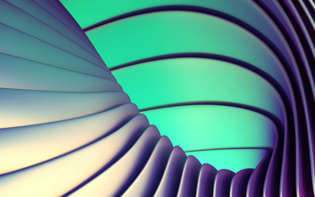 Spiral design green blue white free wallpaper for desktop - medium preview image