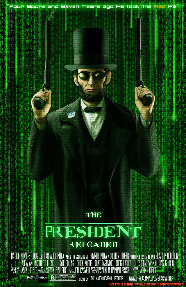 President reloaded man holding two free wallpaper for mobile - medium preview image