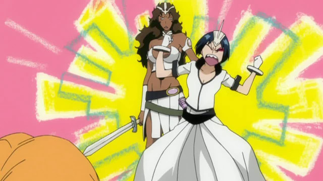 Cartoon women costumes swords pink free wallpaper for desktop - medium preview image