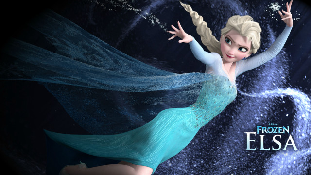 Frozen princess flying aurora galaxy free wallpaper for desktop - medium preview image