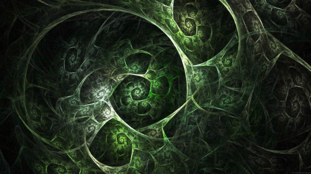 Spiral design green black background free wallpaper for desktop - medium preview image