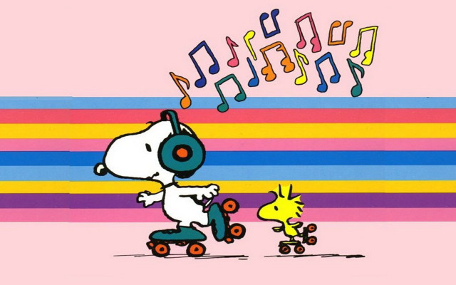 Cartoon character skateboard dog music free wallpaper for desktop - medium preview image