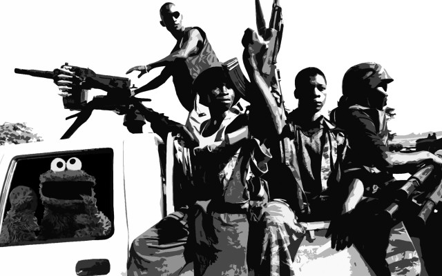 People guns puppet truck group free wallpaper for desktop - medium preview image