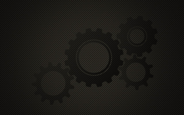Two gears black background shadow free wallpaper for desktop - medium preview image