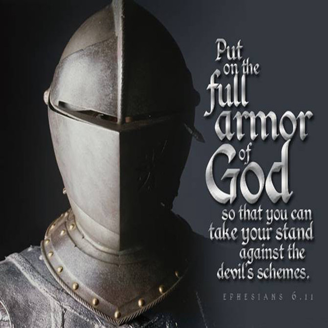 Knight helmet armor bible quote free wallpaper for tablet - medium preview image