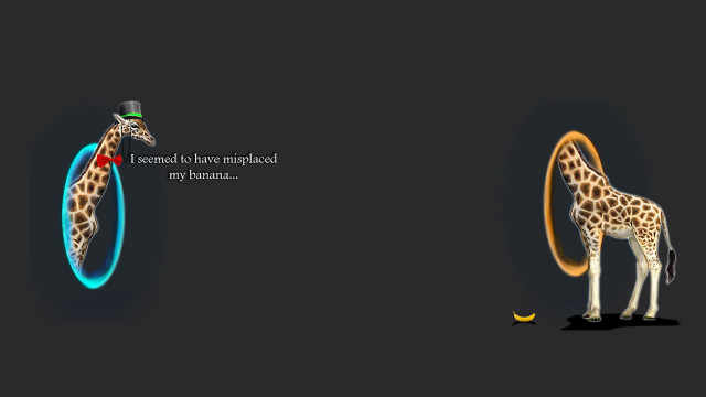 Giraffe blue ring quote hat free wallpaper for desktop - medium preview image