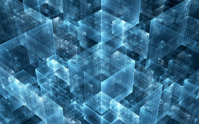 Blue abstract background squares varying #2 free wallpaper for desktop - medium preview image