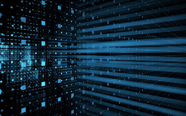 Dark blue background squares lines free wallpaper for desktop - medium preview image