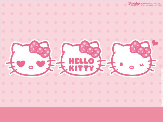 Hello kitty wallpaper stickers words free wallpaper for desktop - medium preview image