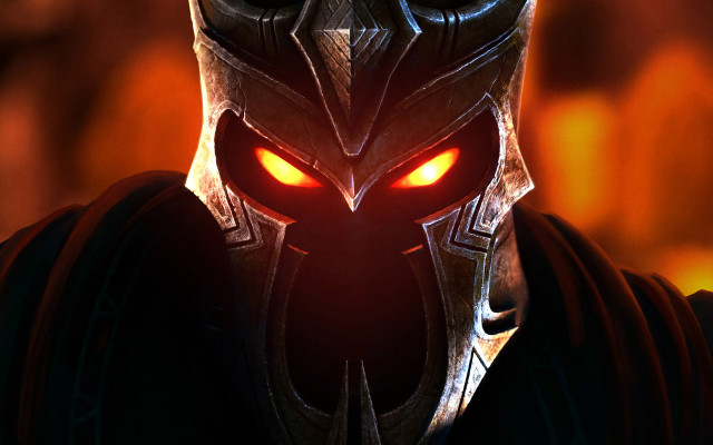 Demonic man glowing eyes red #2 free wallpaper for desktop - medium preview image