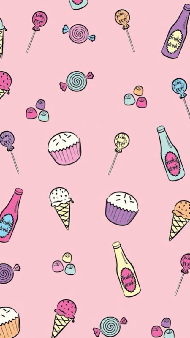 Pink background sweets lollipops candy free wallpaper for mobile - medium preview image