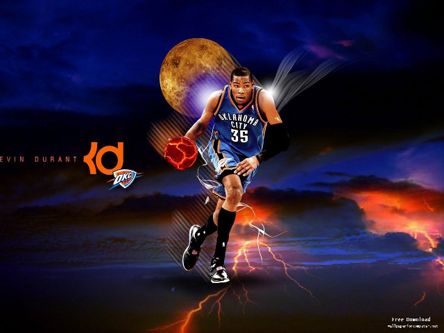 Basketball player running lightning full free wallpaper for desktop - medium preview image