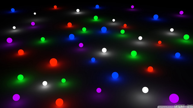 Colorful lights black surface black free wallpaper for desktop - medium preview image