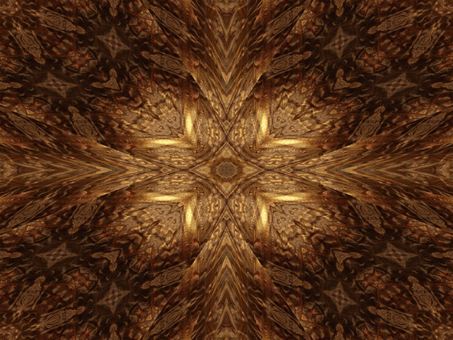 Intricate flower pattern brown gold free wallpaper for desktop - medium preview image
