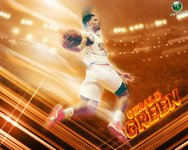 Basketball player running neon background free wallpaper for desktop - medium preview image
