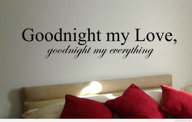 Bedroom goodnight my love quote free wallpaper for desktop - medium preview image