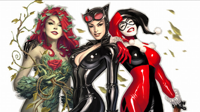Catwoman costumes masks two women free wallpaper for desktop - medium preview image
