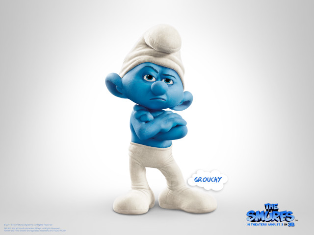 Cartoon character blue body hat free wallpaper for desktop - medium preview image
