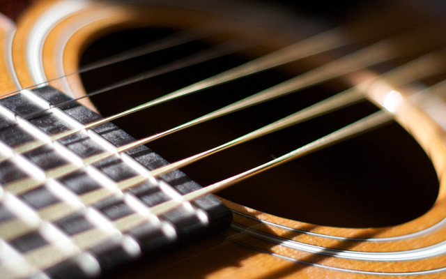 Guitar strings picker case closeup free wallpaper for desktop - medium preview image