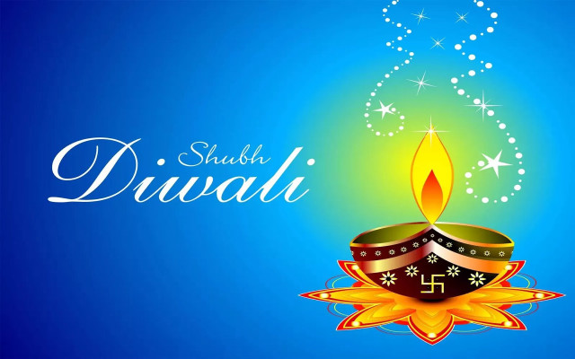 Colorful diwali lit candle blue #5 free wallpaper for desktop - medium preview image
