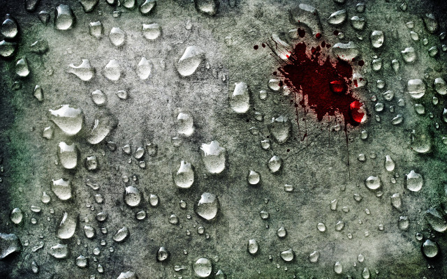 Blood stain wall water drops free wallpaper for desktop - medium preview image