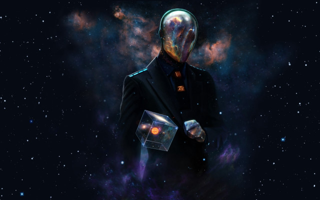 Man suit tie glass container free wallpaper for desktop - medium preview image