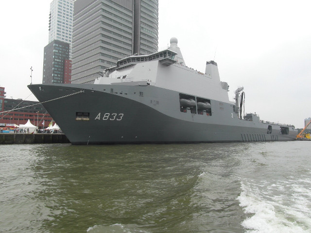 Large boat docked city skyline free wallpaper for desktop - medium preview image