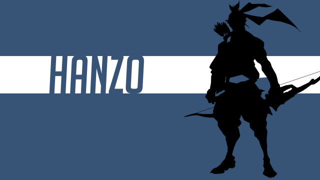 Silhouette man bow arrow hanzo free wallpaper for desktop - medium preview image