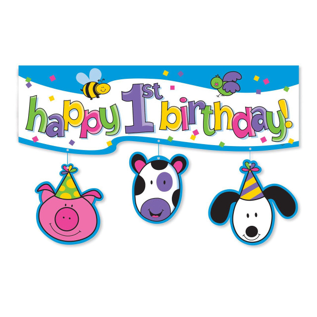 Happy birthday banner farm animals free wallpaper for tablet - medium preview image