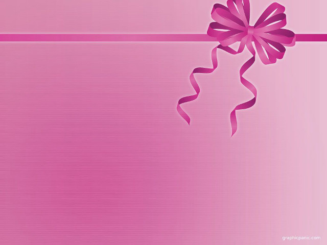 Pink background bow ribbon side free wallpaper for desktop - medium preview image