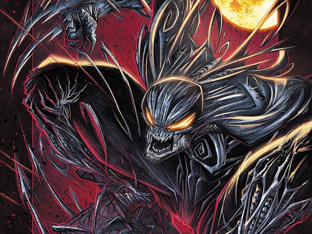 Demonic creature full moon painting free wallpaper for desktop - medium preview image