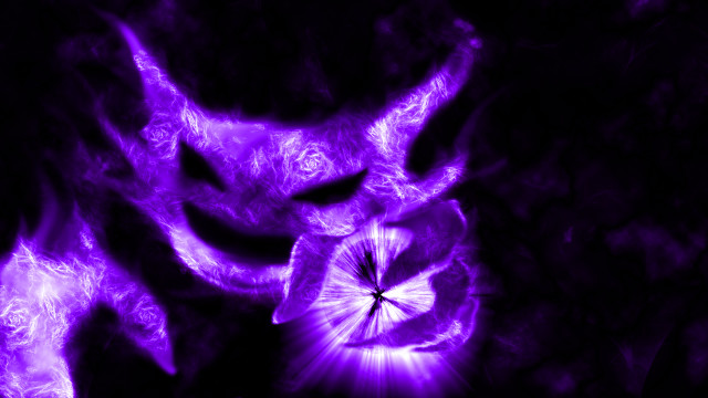 Purple demon umbrella glow electricity free wallpaper for desktop - medium preview image