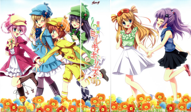 Anime girls outfits hats fashion free wallpaper for desktop - medium preview image